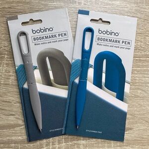 Bobino Bookmark Pen Set — Gray & Blue